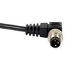 uxcell M8 3 Meter Male/Female Right Angle 3Pin Connector Aviation Plug/Sockte Electrical Cable