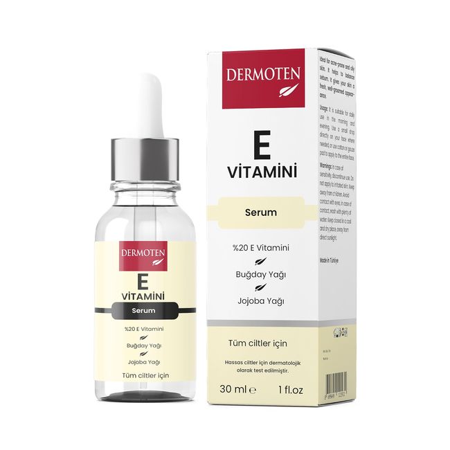 Dermoten E Vitamini Nemlendirici Cilt Bakım Serumu 30 ml