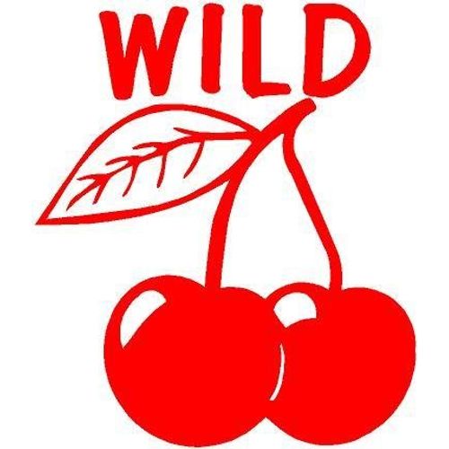 Just For Fun RED - 6" Wild Cherry Vinyl Die Cut Decal Bumper Sticker, Windows, Cars, Trucks, laptops, etc