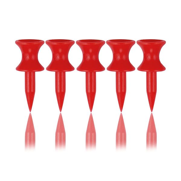 Zivisk Golf Tees Kunststoff 100 Stück Rot 32mm