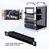 GeeekPi 7" 0.5U 7-Port Patch Panel CAT6 Network Patch Panel for DeskPi RackMate TT Server Cabinet/Network Cabinet
