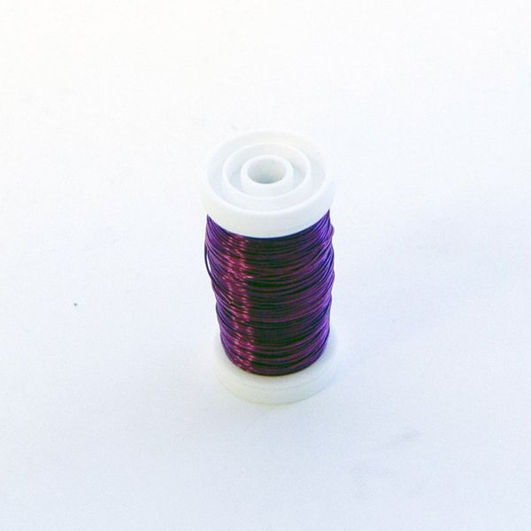 Lilac Purple Metallic Coloured Wire on a Reel