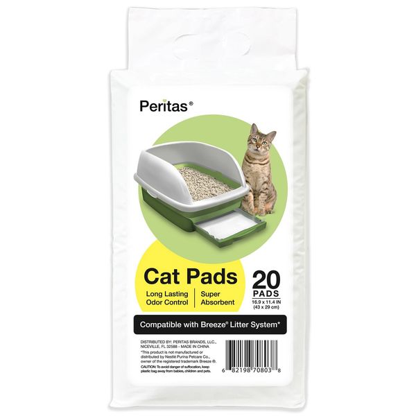 Peritas Cat Pads Generic Refill for Breeze Tidy Cat Litter System 16.9"x11.4"