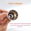 Rotating Spark Plug Socket Removal Tool, 3/8" Drive Magnetic Thin-Wall 12 Point Joint Wrench