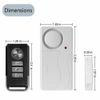 1 Set Security Magnetic Sensor Alarm w/ Remote Control Refrigerator Open Remind