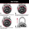 Master Lock 1500T Lock Zahlenschloss, Schwarz, 2 Pack