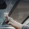 2 x Retractable Auto Car Side Window Sun Shade Cover Roller Curtain Visor Shield