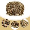 1 Piece Shower Cap Reusable Bath Cap, Double Thickening Waterproof Shower Cap (Leopard Print)