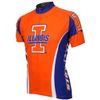 NCAA Illinois Cycling Jersey,Large,Orange/Purple/White