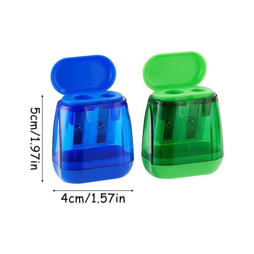 8 Pcs Eyeliner Sharpener, Eye Pencil Sharpeners Colorful Makeup Sharpener Lip Liner Sharpener Eyebrow Pencil Sharpener for Eyebrow Eyeliner 2 Holes, 4 Color