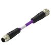 Sensor Cord, 5P M12 Plug to M12 Receptacle, 19.7", Sensor Actuator Cable Assemblies, TAA755A5501-001