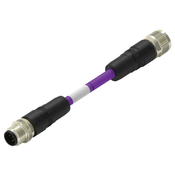 Sensor Cord, 5P M12 Plug to M12 Receptacle, 19.7", Sensor Actuator Cable Assemblies, TAA755A5501-001