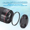 sourcing map 40.5mm Circular Polarizer Filter, Double Sided Multi-Layer Coatings Polarizing Filter with Cleaning Cloth for Camera Lens