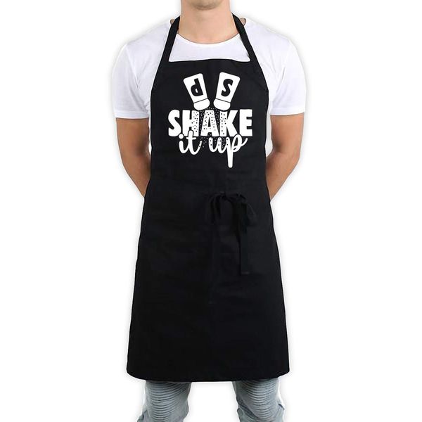 Daytripper Shake It Up Funny Kitchen BBQ Apron Black