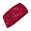 Zan® Headband SportFlex® Series Red Paisley