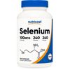 Nutricost Selenium 100mcg, 240 Vegetarian Capsules