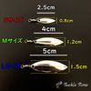 TackleTime Willow Blade Willow Leaf Spintail Blade Set (M, Silver & Gold (5 each))