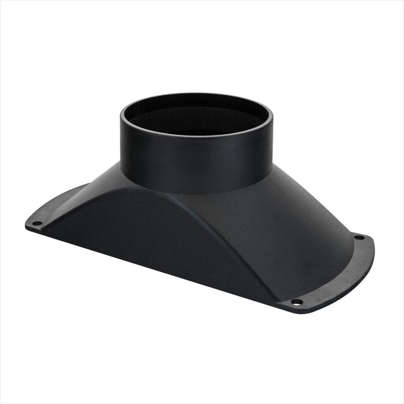POWERTEC 70150 Rectangular Dust Hood Collector – ABS Plastic, 4 Inch OD ...
