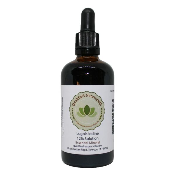 Lugols Iodine Solution 12% - 110ml - with Glass Pipette