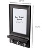 Command Dry Erase Message Center, Slate, 1Message Center with Key Hooks, 8strips