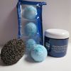 Bubble Bath Truffles: Ocean Waves 3 Pack Bath Truffles, 24 oz Ocean Therapy Dry Salt Scrub, Pumice Stone by Dead Sea Spa Care, Bubble Bath, Bubble Truffles, Bath Bombs