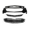 Fit For 2016-2018 Chevy Malibu Front Bumper Cover & Front Upper & Lower Grille