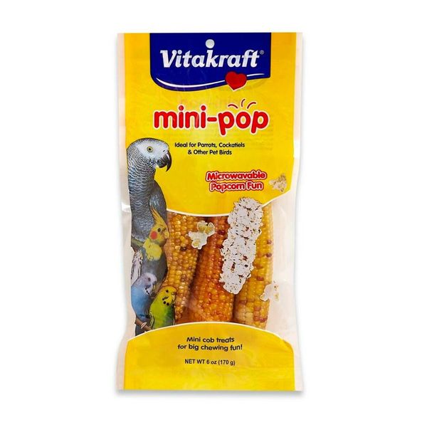 Vitakraft Mini-Pop Corn Cob Bird Treat 6 oz, 4 ct