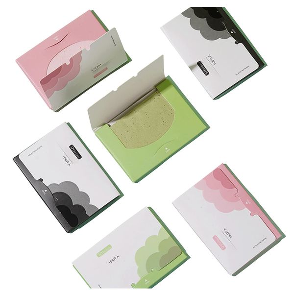 Oil Blotting Sheets, Random pattern 6-Pack,300 Sheets total, Face Skin Oil Control Film Oil-Absorbing Paper for Men Women