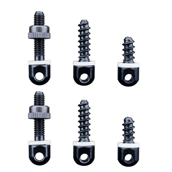 SHWEAPY Sling Swivel Studs Wood Screw Studs, Gun Sling Mounting Kit Studs Screws Set 6 Pieces