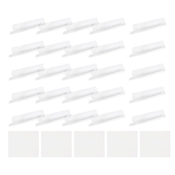 sourcing map Hanging File Folder Tabs, 4 Inch Insertable Tabs and Inserts Plastic Clear File Organizer Labels Filing for Folder Quick Identification, Clear, 100 Pcs