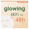 Simple Protect 'N' Glow 48h Glow Sheet Mask Korean skin care routine for sensitive skin brightens and revitalises dull & tired skin 1 mask