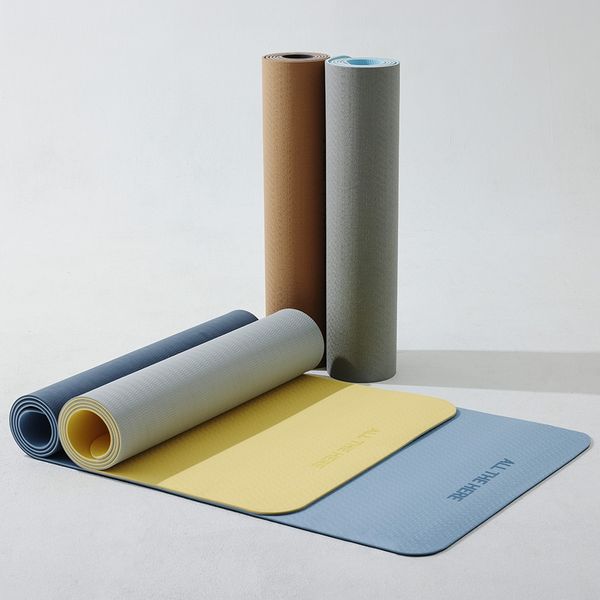 ALL THE HERE yoga mat tpe 6mm, gray