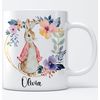 EKAM Personalised Easter Bunny Mug with Name, Customise Easter Coffee Mug (11oz) Kids Easter Cup, Easter Gift, Easter Decor, Gift for Children's Toddler