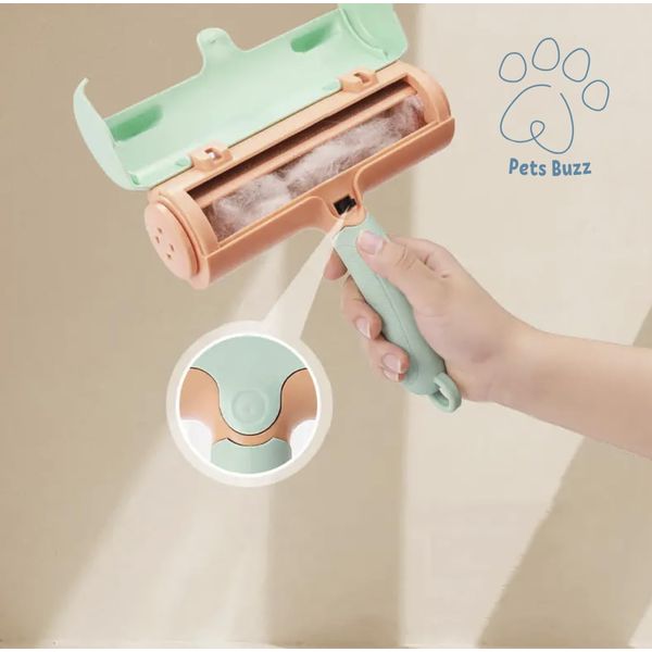 Button Pet Hair Remover Roller Grooming Brush Products