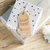 Koogel 120 Pcs Gift Paper Tags, Luggage Tags Labels Brown Heart Gift Tags with String for Gifts Arts Crafts Wedding Holiday