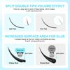 NAGARAKU Flat Pine Ec Tip Separated Type Eyelash Extensions Matte Black Eyelashes 16 Sheets (0.20 D 8-15mm Mixed)