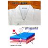 School Uni Mud Resistant Gymnastics Clothes, White, Long Sleeve, Half Zip, white