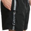 RIPT Men's Performance Essentials Quick Dry UV 50 Sun Protection Swim Shorts Trunks, Black/Grey, S