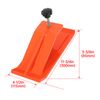 2PCS Tractor Bucket Ski Edge Tamer Skid Protector Snow Leaf Removal Orange