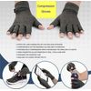 Anti Arthritis Compression Gloves M Fingerless Support Rheumatoid Hand Relief