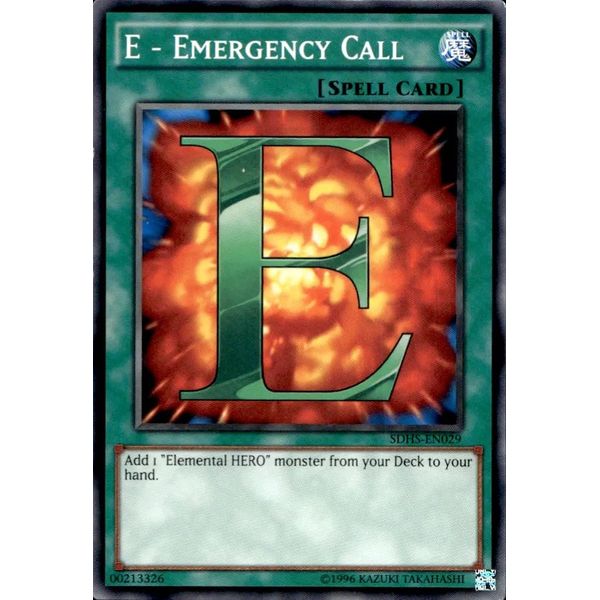 SDHS-EN029 1st Edition E - Emergency Call Trading Card