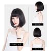 TefuRe D-3079N-BLK Wig, Short Bob Wig, Small Face, Wig
