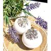 Handmade organic lavender bath bomb