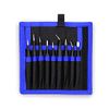 XOOL Tweezers, Precision, Anti-Static Tweezers, Tweezers, Precision, Anti-Static Tweezers, Ultra Fine Tweezers, Rustproof, Black Film Precision Equipment, Model Making Tweezers, Set of 9, Stainless Steel, Tweezers, Extension Tweezers, Precision ESD Tweeze
