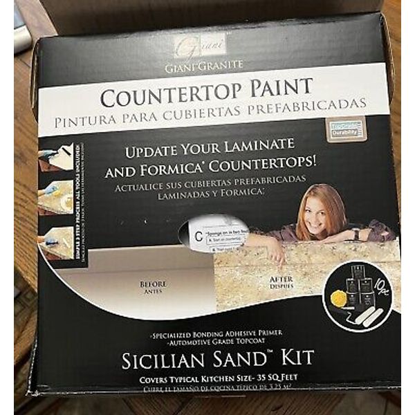 NIB Giani Countertop Paint Kit-Update Your Laminate Or Formica-Sicilian Sand