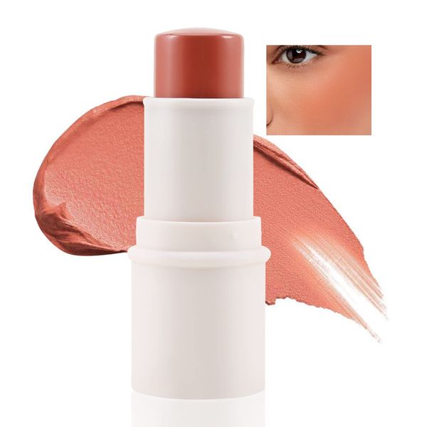 Boobeen Cream Blush Stick, Multi Face Blush für Wangen, Lippen und Augen, pigmentiertes mattes Finish für natürliche Farbe, aufbaubar und leicht