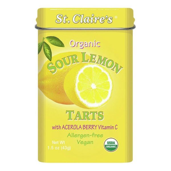 St.Claires Organics Organic Lemon Tarts Mints 1.5 oz Tin