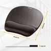 Fellowes Memory Foam Mouse Mat with Wrist Support - Ergonomic Mouse Pad for Computer Laptop - Black
