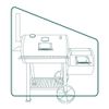 Patio Companion Grill CVR Black