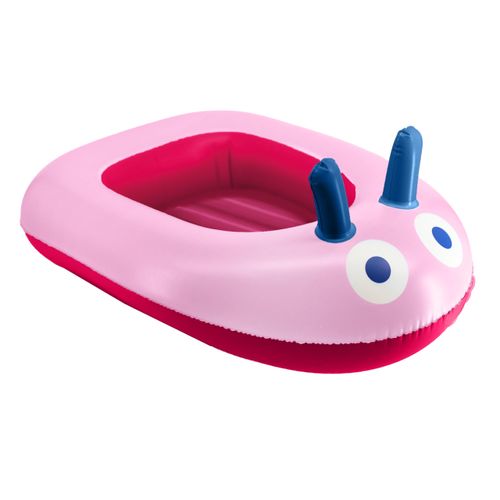 QUUT Inflatable Baby Boat - Durable Premium Kids Pool Float with Repair Patch - Safe, Lightweight, BPA-Free and Recyclable Pool Boat Float - Fun Playful Design for Toddlers and Kids - Cherry Color